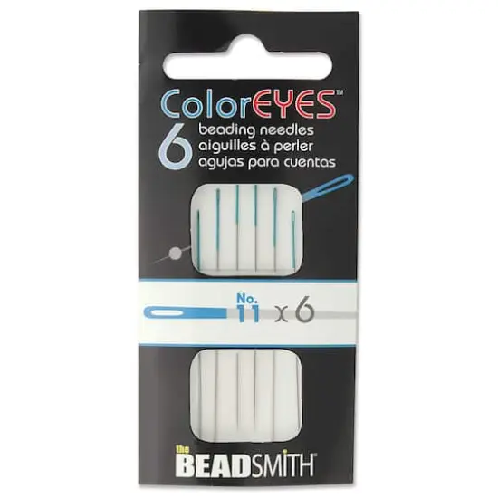 The Beadsmith&reg; ColorEyes&trade; No.11 Beading Needles, 6ct. {1}