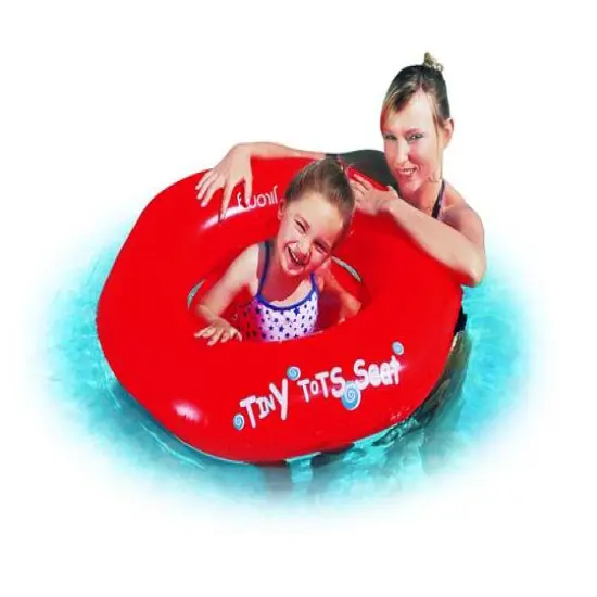 Pool Central&reg; 29" Red Inflatable Swimming Pool Baby Seat Float {3}