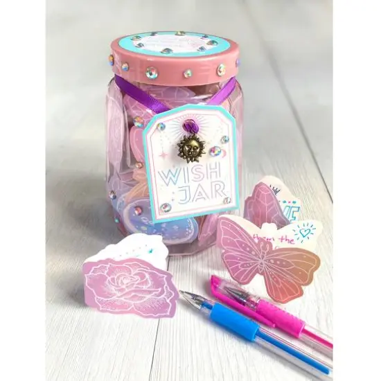Bright Stripes Wish Craft Positive Vibes Wish Activity Jar {6}