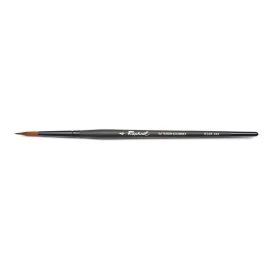 Raphael Stradivarius Synthetic Kolinsky Watercolor Sharp Point Round Brush, Size 4 {1}