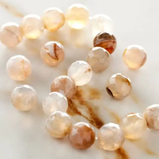 Neutral Mix Agate Round Beads, 8mm by Bead Landing&trade; {3}