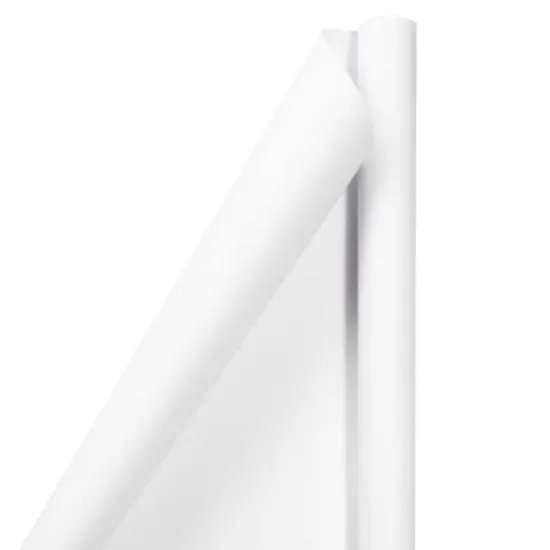 JAM Paper Matte Gift Wrap, 2ct. White {1}