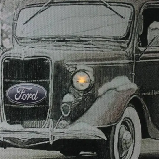 LED Lighted Ford Truck Merry Christmas Canvas Wall Art {3}