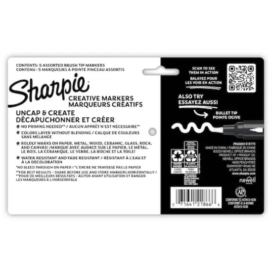 Sharpie&reg; 5 Color Brush Tip Creative Markers {7}