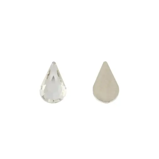 Clear Teardrop Flatback Glass Rhinestones, 288ct. by Bead Landing&trade; {3}