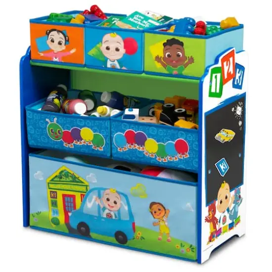 Disney&reg; CoComelon Design & Store 6 Bin Toy Storage Organizer {5}