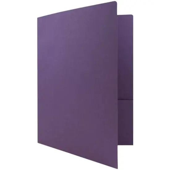 JAM Paper Premium Matte 2-Pocket Folders, 6ct. Dark Purple {6}