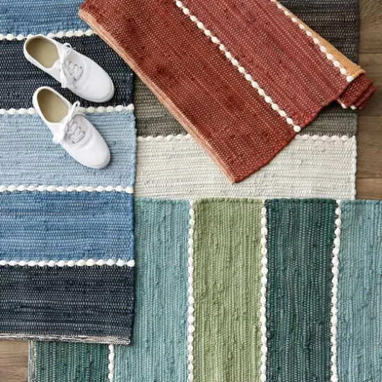 DII&reg; Color Block Cotton Chindi Rug, 2ft. x 3ft. Jadeite {6}