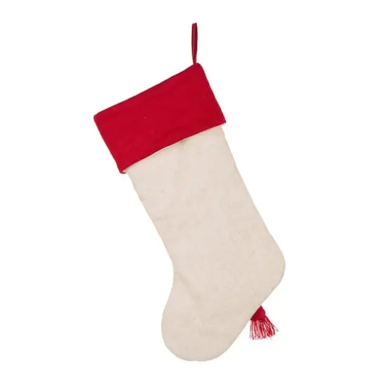 Glitzhome&reg; 21" LED Reindeer Christmas Stockings, 2ct. {9}
