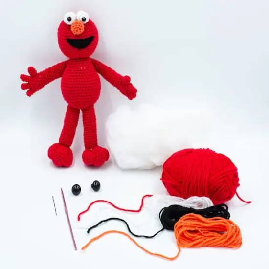 Lion Brand&reg; Elmo Sesame Street Amigurumi Crochet Kit {3}
