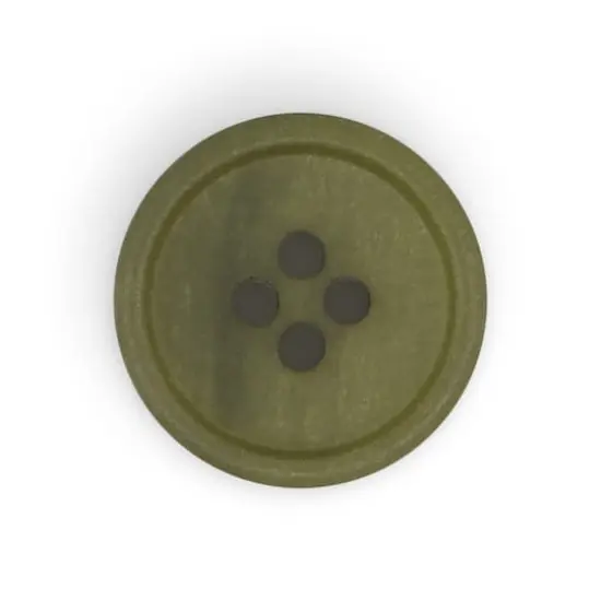 Dritz&reg; 18mm Recycled Paper Round Button, 9ct. Dark olive {5}
