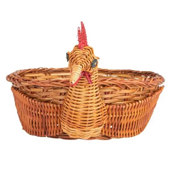 Hello Honey&reg; 13.25" Charming Fern Chicken-Shaped Basket {7}