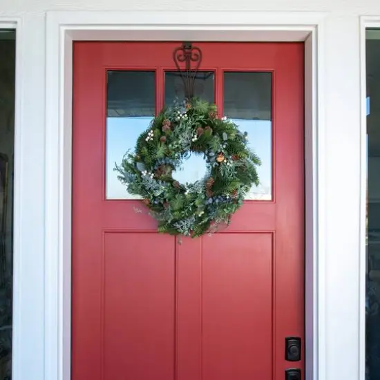 Village Lighting 24" Rustic White Berry Wreath {3}