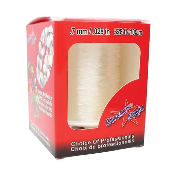 Stretch Magic&reg; 0.7mm Clear Bead & Jewelry Cord with Glue, 100m {3}