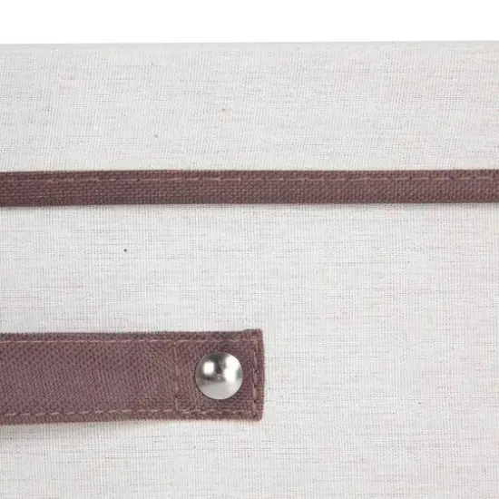 Household Essentials Gift Wrap Storage Box Natural and Brown {13}