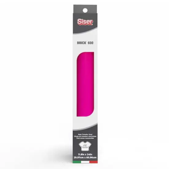 Siser&reg; Brick&reg; 600 Heat Transfer Vinyl Fluorescent Pink {1}