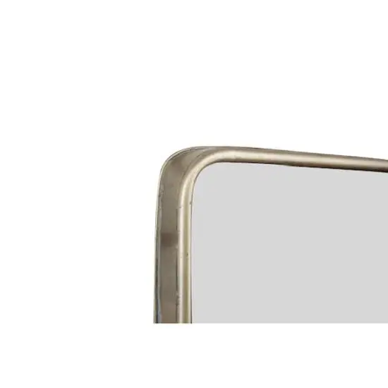 Hello Honey&reg; Gold Rectangle Wall Mirror with Shelf {5}