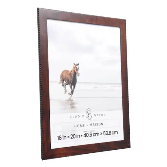 Home Brown with Beaded Edge Wood Wall Frame by Studio D&eacute;cor&reg; {3}