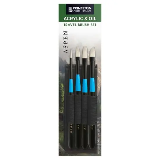 Princeton&trade; Aspen&trade; Acrylic and Oil Travel Brush Set {1}
