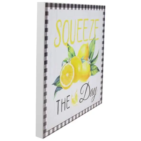 White & Black Gingham Squeeze the Day Lemon Wall D&eacute;cor {4}