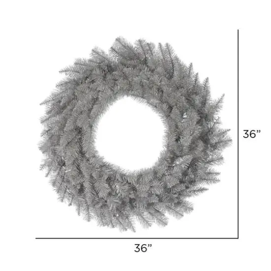 36" Platinum Fir Wreath {4}