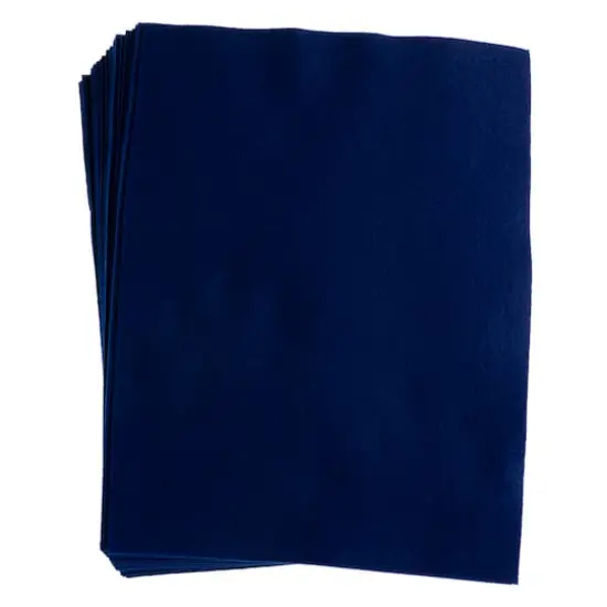 John Bead9" x 12" Acrylic Craft Felt Sheets, 25ct. Royal Blue {1}