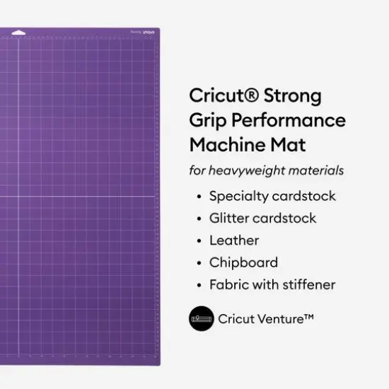 Cricut&reg; Strong Grip Performance Machine Mat, 24" x 28" Purple {3}