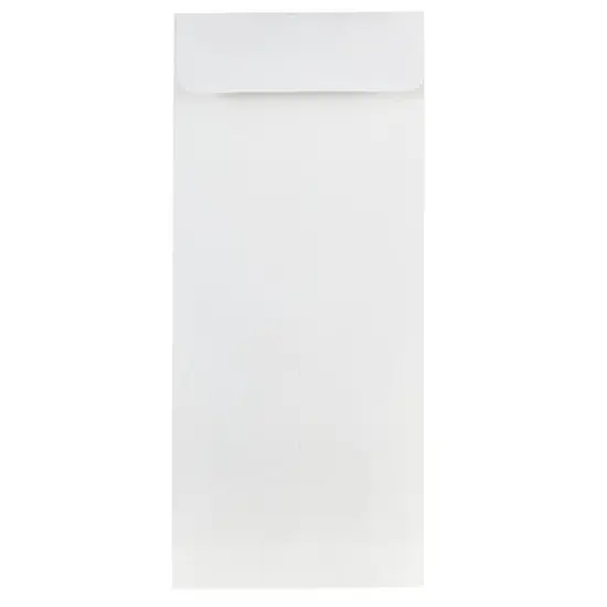 JAM Paper 4.12" x 9.5" Bright White Wove Business Strathmore Envelopes {1}