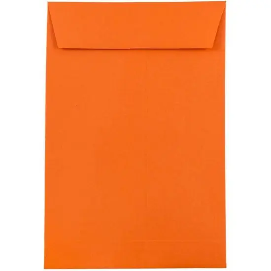 JAM Paper 6" x 9" Orange Recycled Open End Envelopes {1}