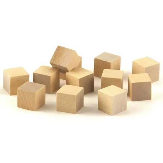Hygloss&reg; 1" Wooden Blocks, 12ct. {1}