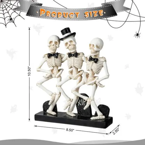 Glitzhome&reg; 10.5" Halloween Dancing Skeleton Table D&eacute;cor {8}