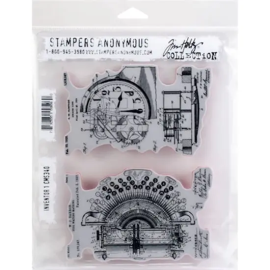 Stampers Anonymous Tim Holtz&reg; Inventor 1 Cling Stamps {1}