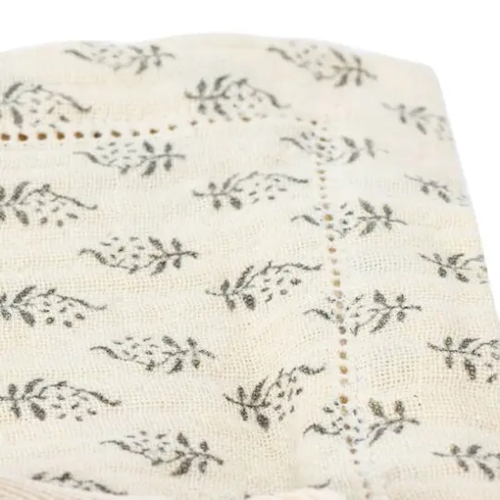 Hello Honey&reg; Charcoal & Cream Floral Print Cotton Napkins, 4ct. {6}
