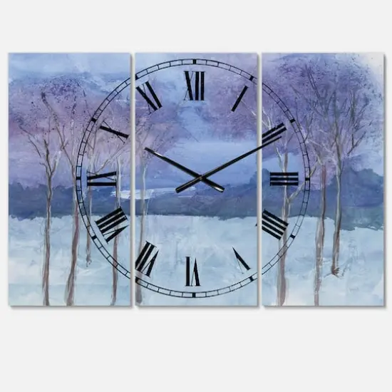 Designart 'Evening Serenade Ii Traditional Multipanel Wall Clock {1}