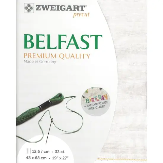 Zweigart&reg; Belfast Vintage 32 count Pre-Cut Fabric Dune {1}