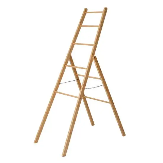 Honey Can Do Bamboo Clothes Drying Ladder Rack {1}