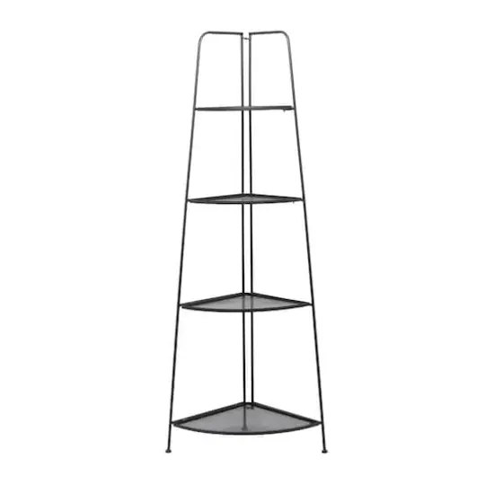 Black Iron Contemporary Bakers Rack, 27" x 22" x 16" {1}