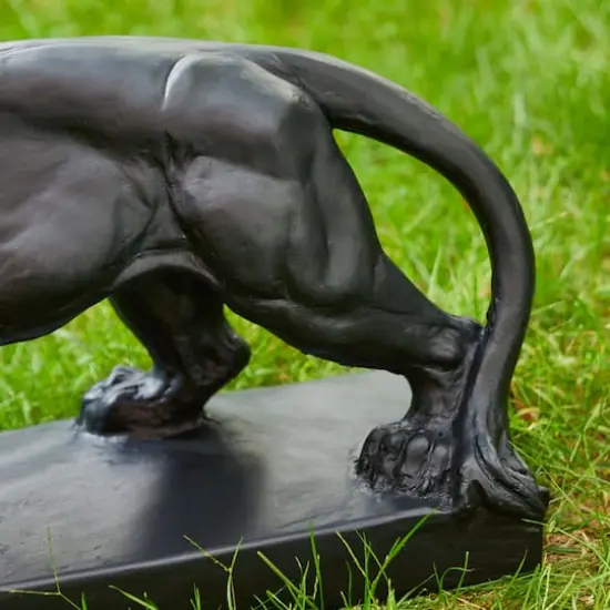 Glitzhome&reg; 24.5" Walking Lion Garden Statue {8}