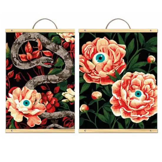 8" x 10" Flowers & Snakes Paint-by-Number Kit by Artist's Loft&reg; {1}