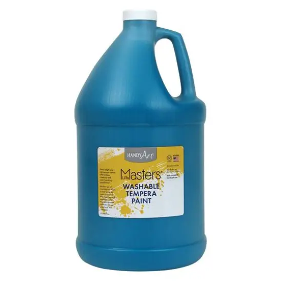 Handy Art&reg; Little Masters&reg; Washable Tempera Paint Gallon, 2ct. Turquoise {4}