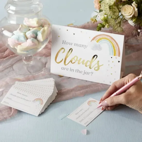 Kate Aspen Boho Rainbow Baby Advice Card & Baby Shower Game Set {5}