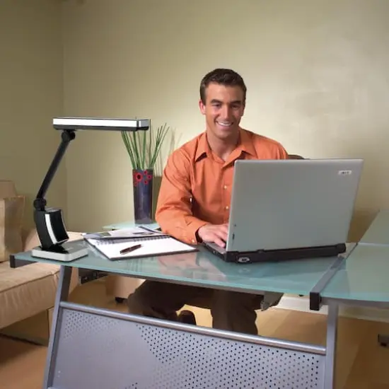 OttLite 13w Black HD SlimLine Task Lamp {4}