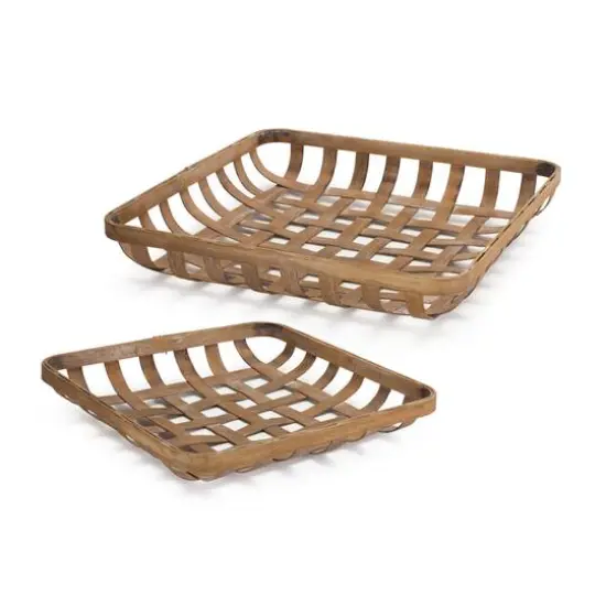 Bamboo Tray Set {8}