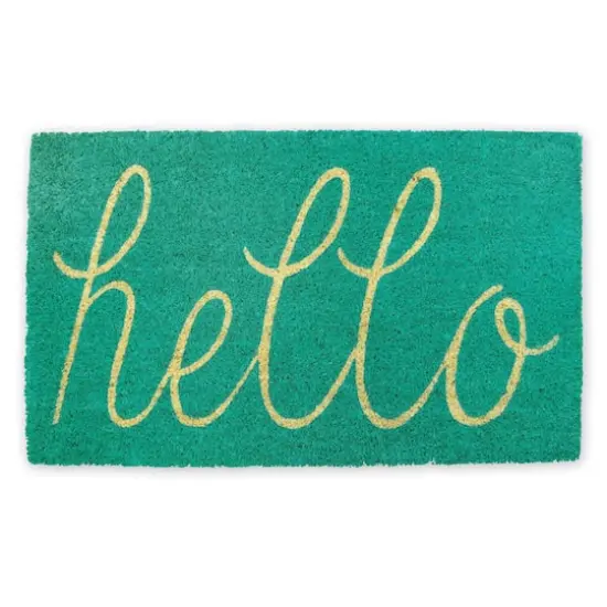 DII&reg; Hello Doormat Aqua {1}