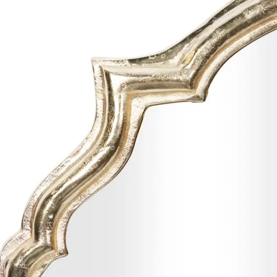 Gold Aluminum Contemporary Wall Mirror, 36" x 25" x 2" {4}