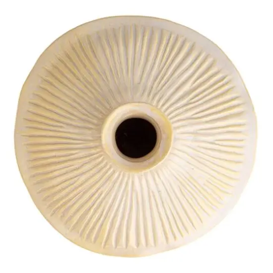 Hello Honey&reg; 7" Long Cream Stoneware Vase {8}