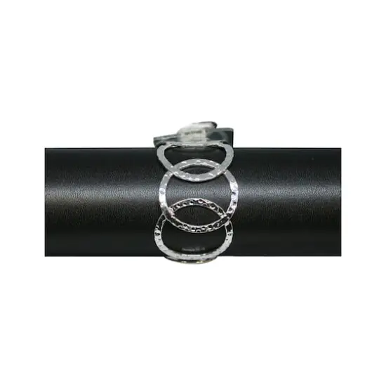 JAM Paper Connected Flower Cuff Silver {1}