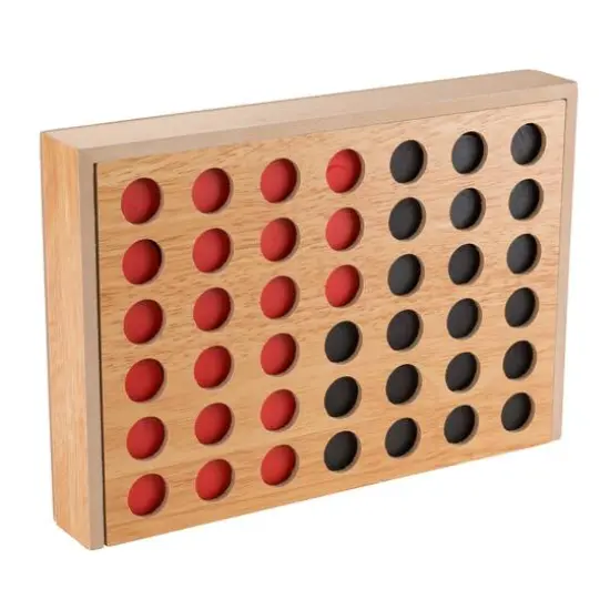 Toy Time Classic Four in a Row Wooden Game {8}