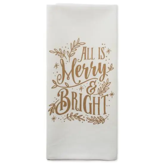 DII&reg; Assorted Merry & Bright Christmas Dishtowel Set {4}