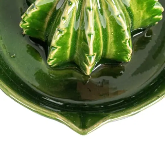Hello Honey&reg; 4" Green Cactus-Shaped Stoneware Juicer {6}